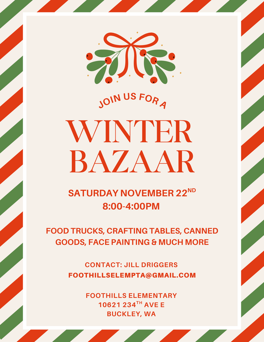 Winter Bazaar at the Foothills Elementary